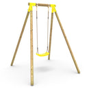 Rebo Wooden Single Garden Swing Set - Solar Yellow