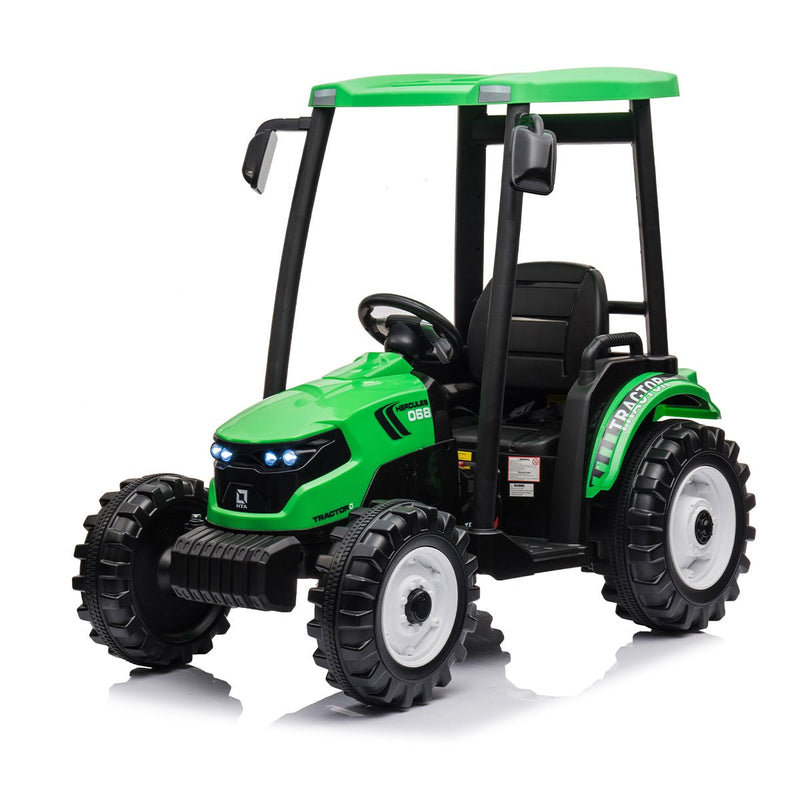 Kids sit on tractor sales
