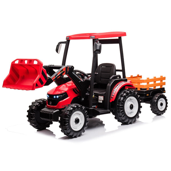 Outdoortoys Hercules 12V Electric Ride On Tractor with Trailer