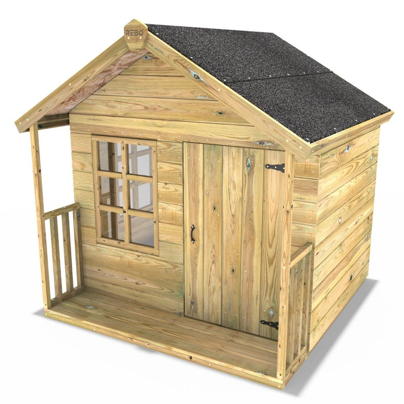 Small wooden wendy house on sale