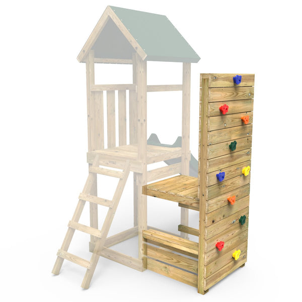 Rebo Add On Double Sided Vertical Climbing Wall For Rebo Climbing Frames