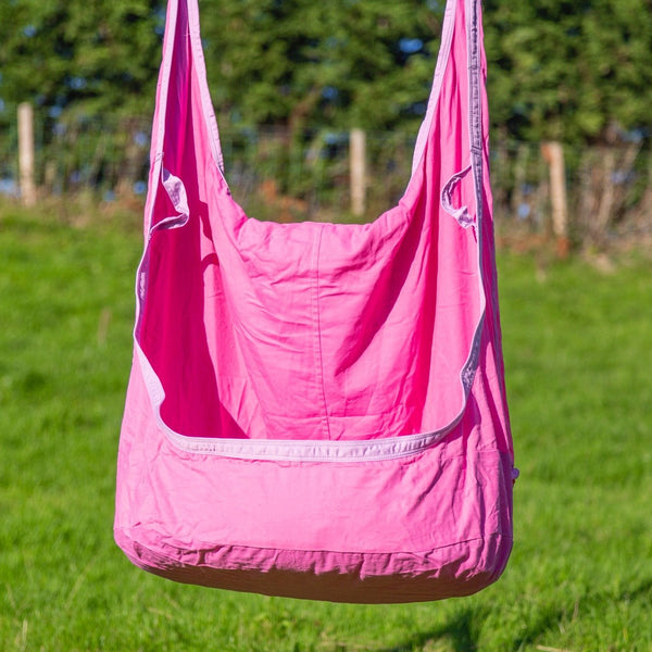 Rebo Kids Hanging Cocoon Pod Chair Hammock Swing Seat Pink