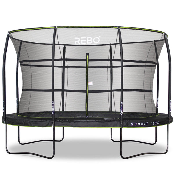 Rebo Summit Oval 8ft x 12ft Trampoline and Safety Enclosure