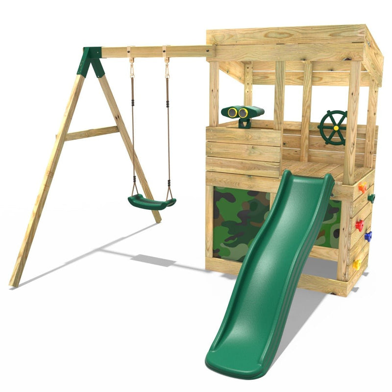 Smoby playhouse with swing and slide on sale