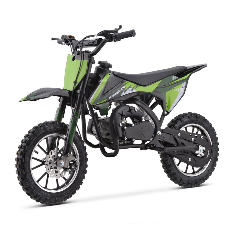 Renegade Green R50 49cc Petrol Mini Dirt Bike